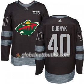 Minnesota Wild Hockeydrakt Devan Dubnyk 40 1917-2017 100th Anniversary Svart Adidas Authentic - Herre